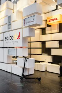 Saloodo! stand at the trade fair in Hannover.