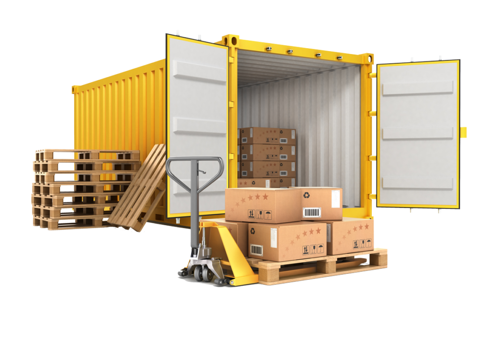 Ein Container der zum Frachtversand, also zum versenden von Fracht, genutzt wird.