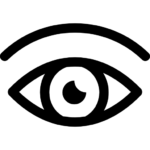 A symbol for an eye.