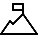 A symbol of a mountain.