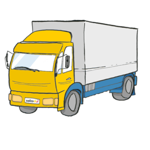 A freight forwarder rented a truck to use it for a transport with Saloodo!