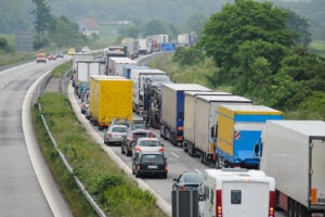 Stau auf einer Autobahn