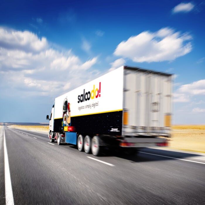 Truck on a street in Spain